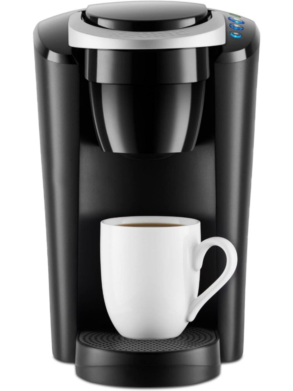 Compact Single-Serve Coffee Maker with 3 Brew Sizes, Smart Start & 36oz
